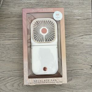 SOUTH BEACH Necklace White Fan.